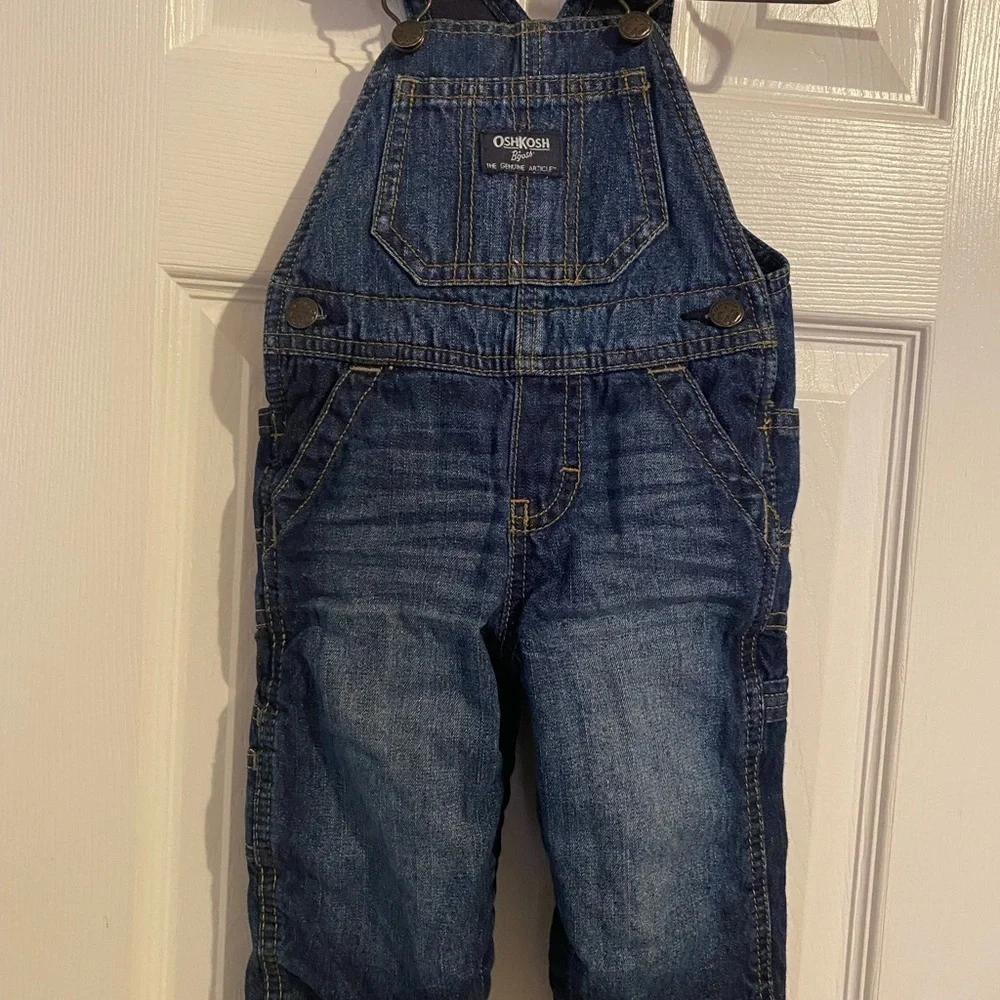 Fleece Lined Oshkosh B’Gosh Denim Overalls
